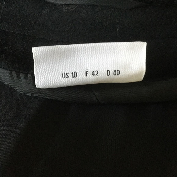 Akris Punto Black Wool Pea Coat Full Length Zip Button - Picture 8 of 10